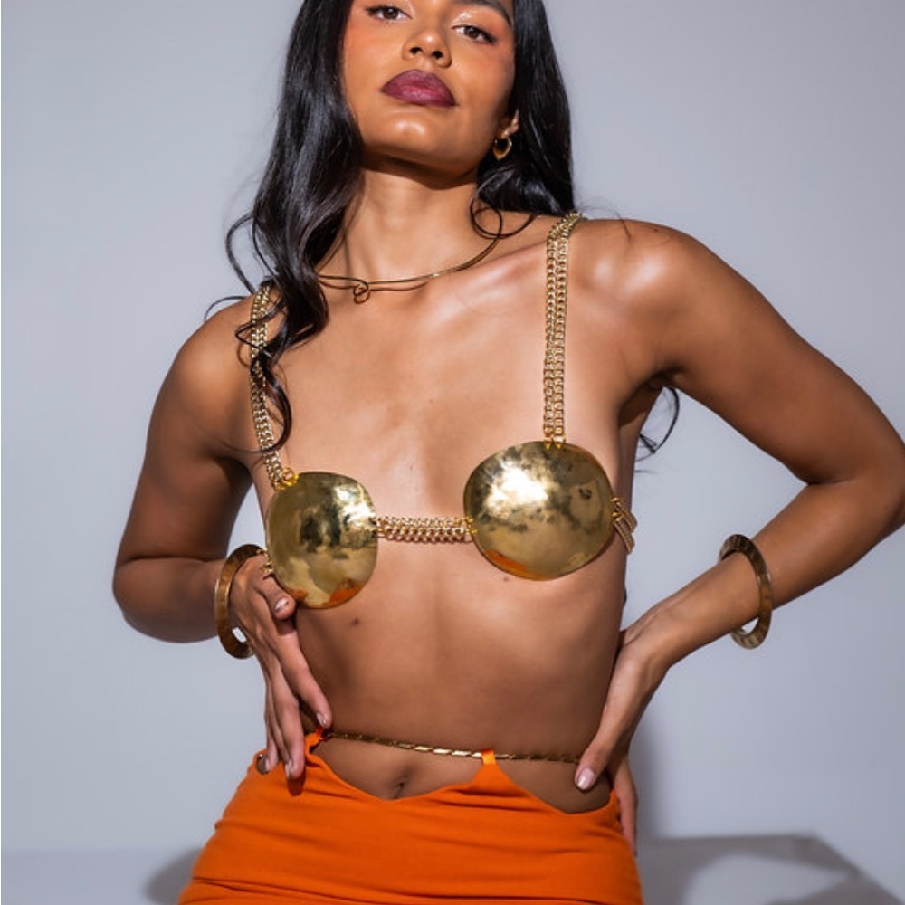 Claudia Pink Golden Boudicca Bra